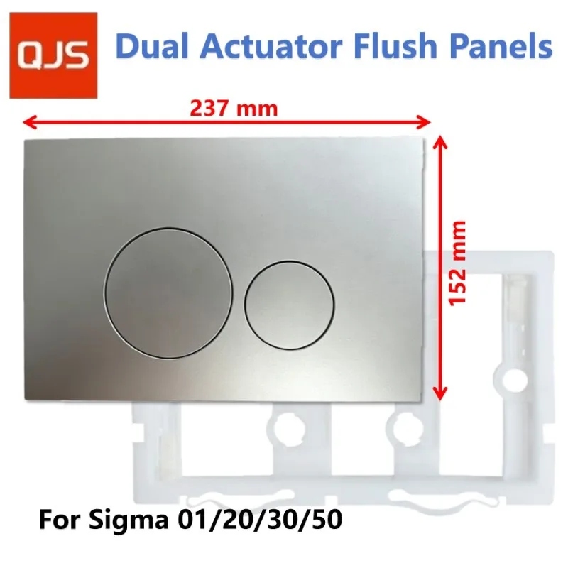 Dual Flush Actuator, Compatible with GEBERI-T Sigma01/20/30/40 Series Concealed Cistern Replacements for Toliet Panel Mat-Silver
Dual Flush Actuator, Compatible with GEBERI-T Sigma01/20/30/40 Series Concealed Cistern Replacements for Toliet Panel Mat-Silver