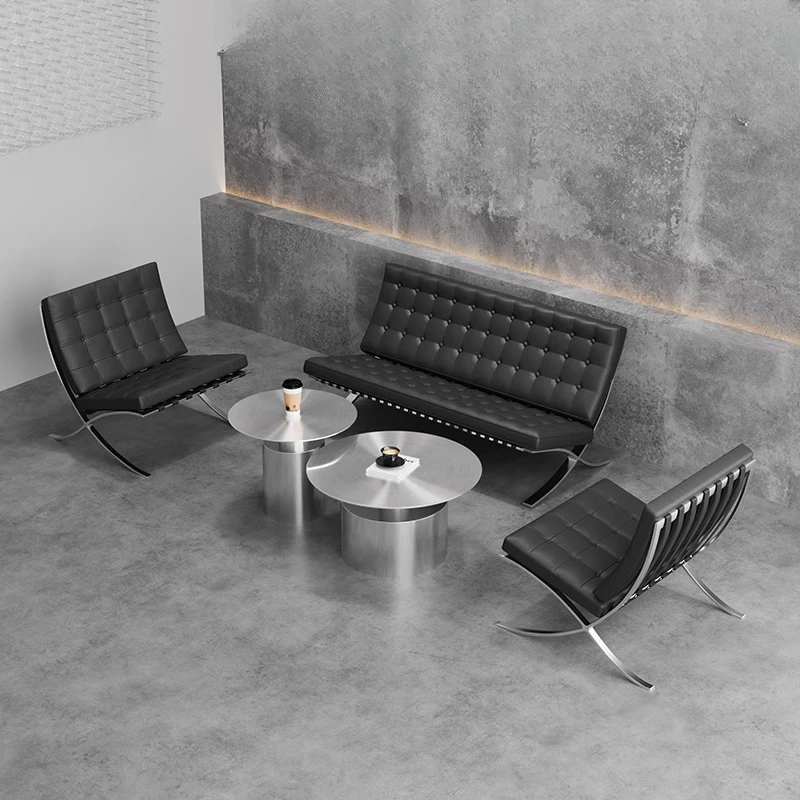 Creative Internet celebrity stainless steel booth sofa, milk tea shop metal coffee table coffee table, bar industrial
Creative Internet celebrity stainless steel booth sofa, milk tea shop metal coffee table coffee table, bar industrial