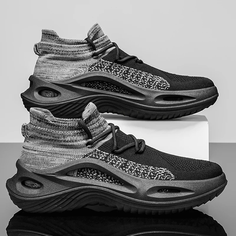 Men's new breathable mesh trendy elastic band slip-on casual thick-soled sports shoes
Men's new breathable mesh trendy elastic band slip-on casual thick-soled sports shoes