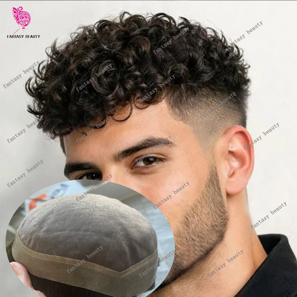 15mm 18mm Curly Afro Men's Toupee Natural Frontline Capillary Prosthesis Durable Fine Mono Mesh Top Human Hair For Bald Hairpiec
15mm 18mm Curly Afro Men's Toupee Natural Frontline Capillary Prosthesis Durable Fine Mono Mesh Top Human Hair For Bald Hairpiec