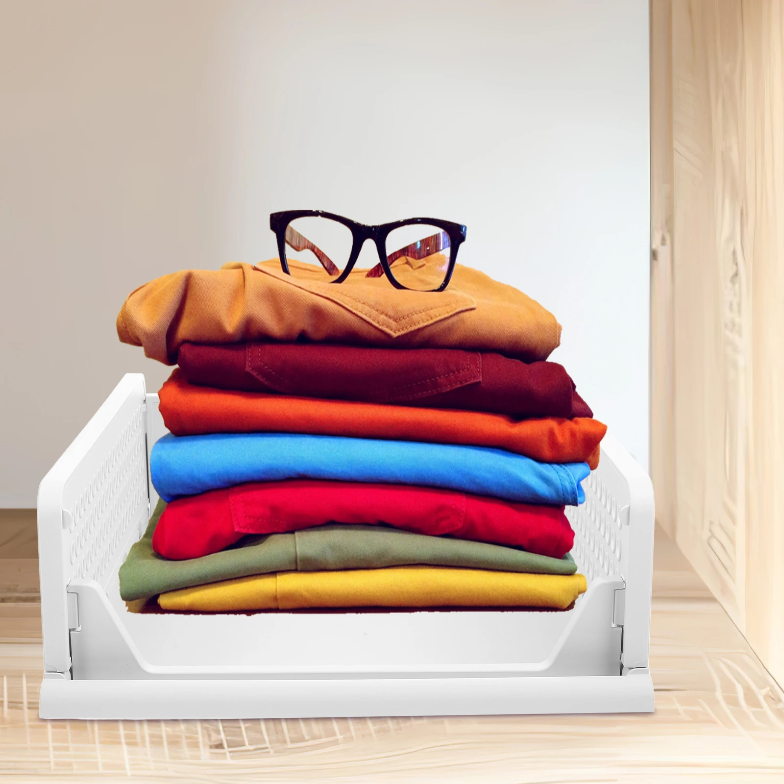Drawer Type Clothes ganizer Stackable Storage Container Plastic Several Compartments Ventilated Design Tshirts Pants
Drawer Type Clothes ganizer Stackable Storage Container Plastic Several Compartments Ventilated Design Tshirts Pants