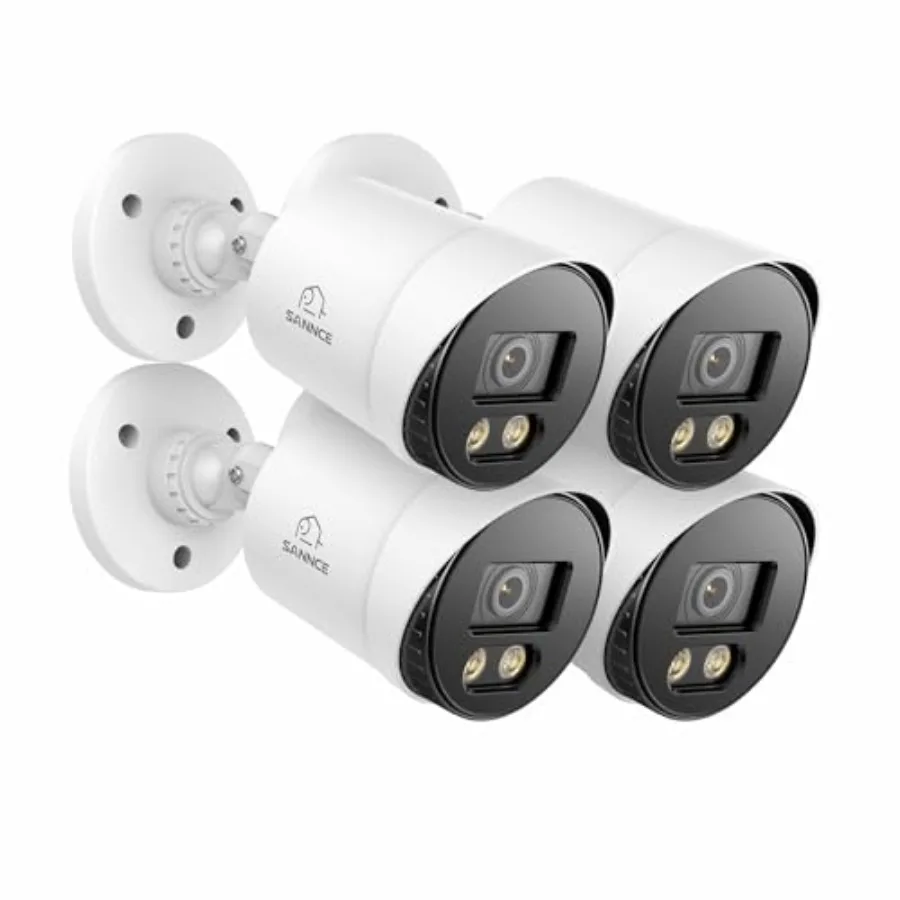 Home security camera system: 4pcs 1080P TVI wired CCTV cameras, full-color night vision, indoor/outdoor use, built-in 3500K sma
Home security camera system: 4pcs 1080P TVI wired CCTV cameras, full-color night vision, indoor/outdoor use, built-in 3500K sma