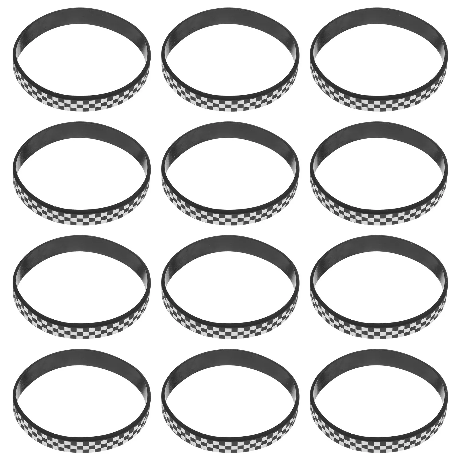 40Pcs Silicone Checkered Wristbands Black White Plaid Pattern Racing Car Theme Comfortable Elastic Rubber Bracelets for Sports
40Pcs Silicone Checkered Wristbands Black White Plaid Pattern Racing Car Theme Comfortable Elastic Rubber Bracelets for Sports