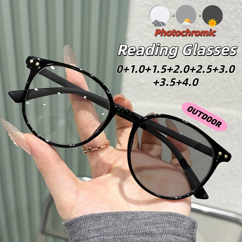 Advanced Photochromic Presbyopia Glasses for Women Men High Quality Personality Versatile Eye Protection Eyeglasses 0 To +4.0
Advanced Photochromic Presbyopia Glasses for Women Men High Quality Personality Versatile Eye Protection Eyeglasses 0 To +4.0