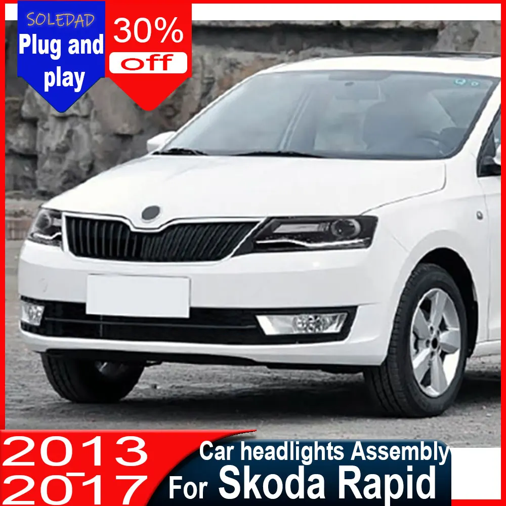 A pair Car headlights For Skoda Rapid 2014 2015 2016 2017 2018 Headlamp DRL Signal Projector Lens LED headlights
A pair Car headlights For Skoda Rapid 2014 2015 2016 2017 2018 Headlamp DRL Signal Projector Lens LED headlights