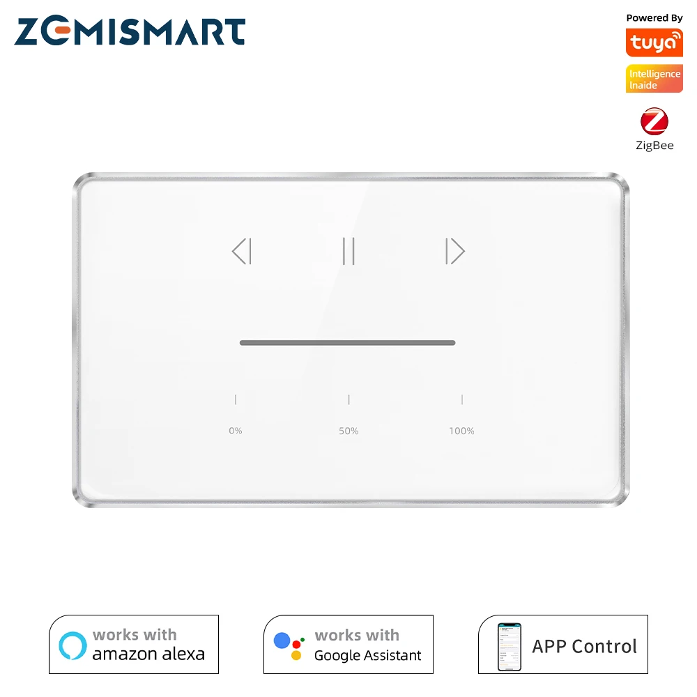 Intellithings Tuya Zigbee US Curtain Switch Percentage Control for Roller Shade Motor Alexa Google Home Smart Shutter Switch
Intellithings Tuya Zigbee US Curtain Switch Percentage Control for Roller Shade Motor Alexa Google Home Smart Shutter Switch