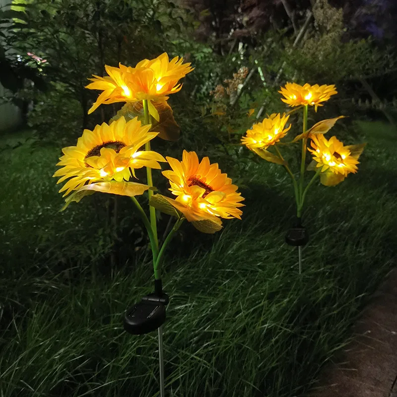 Outdoors LED Solar Simulation Sunflower Lights Wedding Christmas Flower Light Garden Yard Lawn Night Lights Landscape Lamp Decor
Outdoors LED Solar Simulation Sunflower Lights Wedding Christmas Flower Light Garden Yard Lawn Night Lights Landscape Lamp Decor
