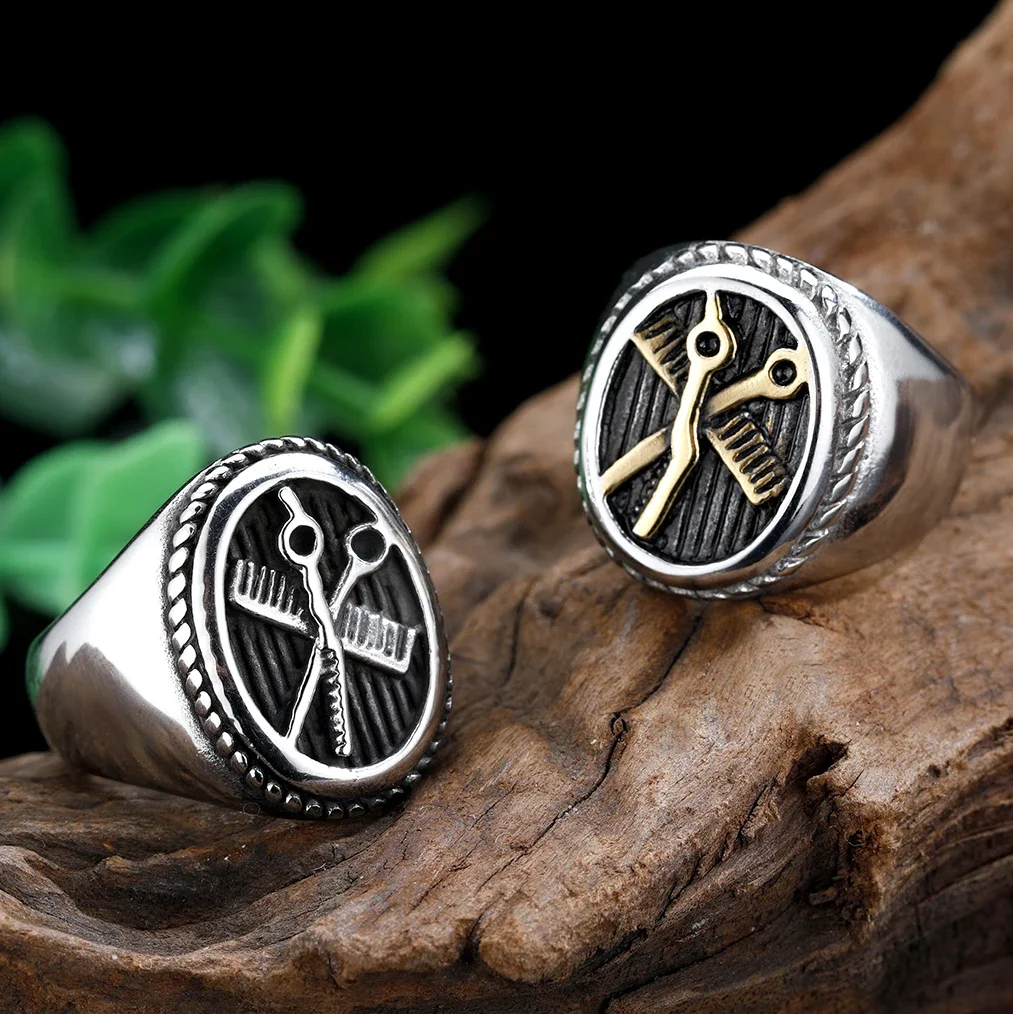 Крутой товар, Прямая поставка, новинка, американский размер, ножницы, расческа, парикмахерское кольцо из нержавеющей стали 316L, высококачественное кольцо
Крутой товар, Прямая поставка, новинка, американский размер, ножницы, расческа, парикмахерское кольцо из нержавеющей стали 316L, высококачественное кольцо