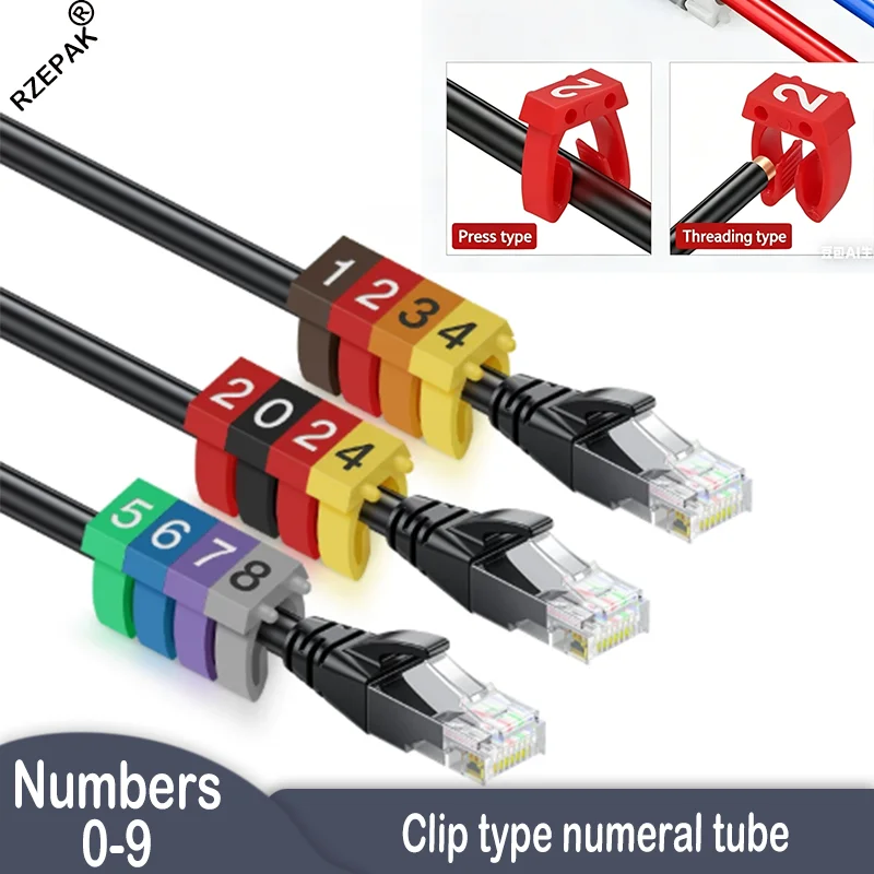 150/100Pcs Cable Markers Colourful C-Type Marker Number Tag Label For 1.5/2.5/4/6mm² Wire Conspicuous And Easy To Identify
150/100Pcs Cable Markers Colourful C-Type Marker Number Tag Label For 1.5/2.5/4/6mm² Wire Conspicuous And Easy To Identify