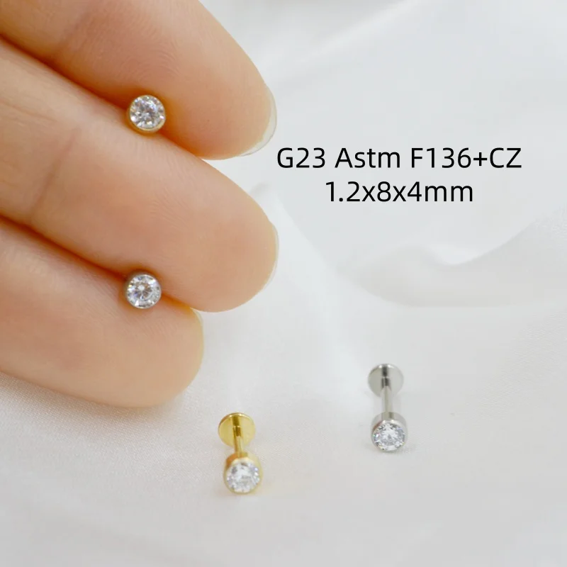 LOT50pcs G23 Titanium 16G Body Jewelry Piercing CZ Lip Labret Ring Studs Ear Helix Tragus Cartilage Bar Lip Piercing
LOT50pcs G23 Titanium 16G Body Jewelry Piercing CZ Lip Labret Ring Studs Ear Helix Tragus Cartilage Bar Lip Piercing