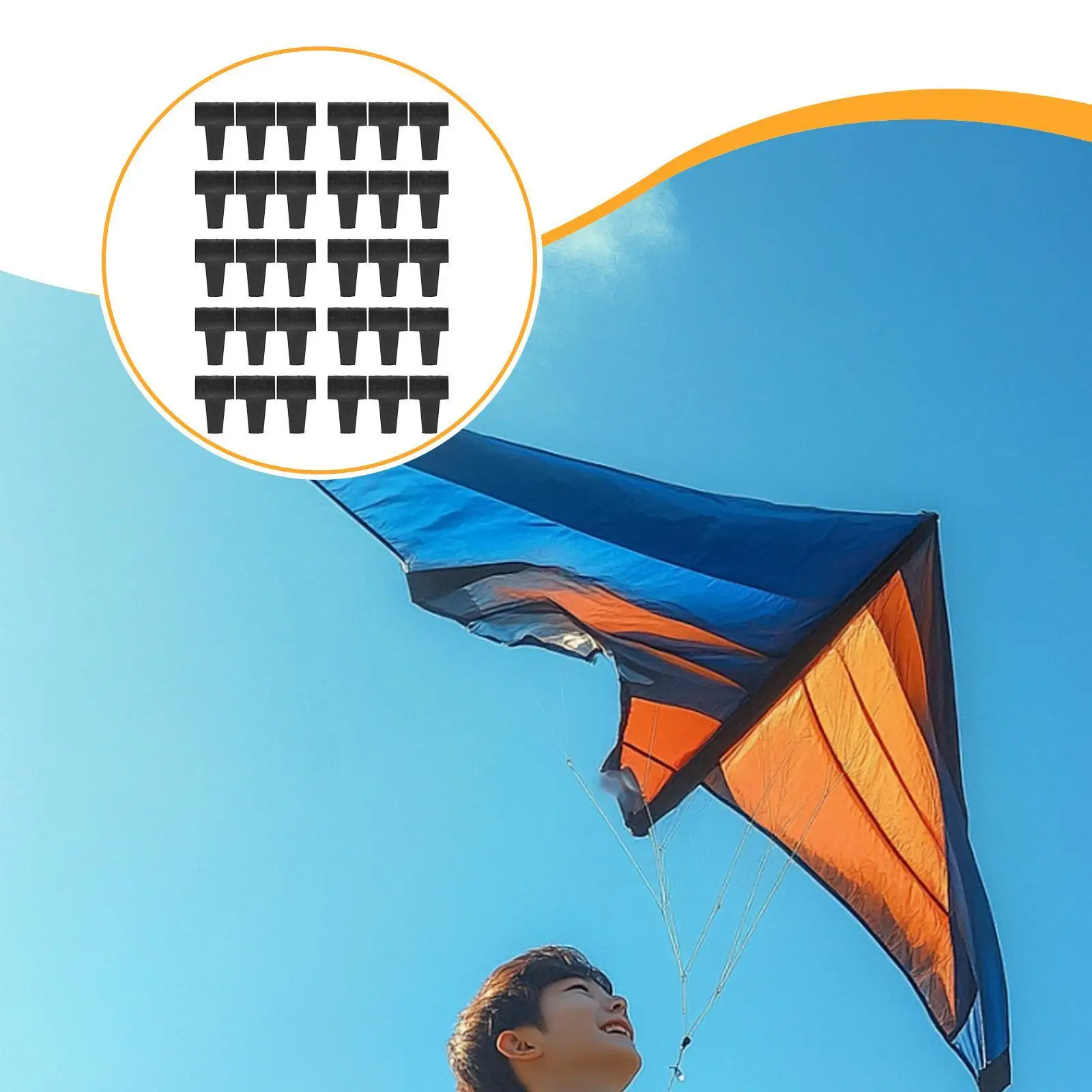 30x Kite Connectors 3 Way Stable Flight Performance Outdoor Flying Toys Repair and Assembly Easy Installation DIY Kite Parts
30x Kite Connectors 3 Way Stable Flight Performance Outdoor Flying Toys Repair and Assembly Easy Installation DIY Kite Parts