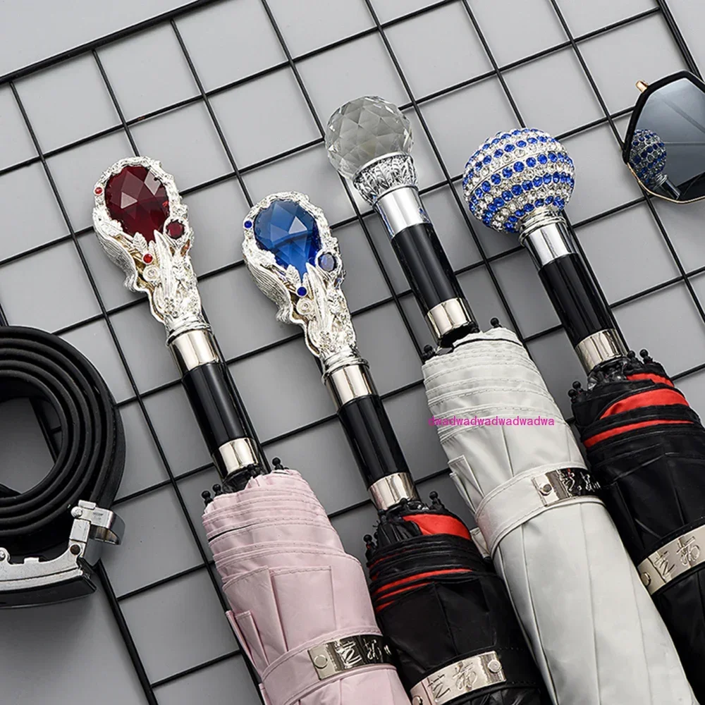 Gem Style Three Folding Umbrella, Anti UV, Sun Protection, Rain, 8 Ribs, Windproof, Girl, Boys Parasol
Gem Style Three Folding Umbrella, Anti UV, Sun Protection, Rain, 8 Ribs, Windproof, Girl, Boys Parasol