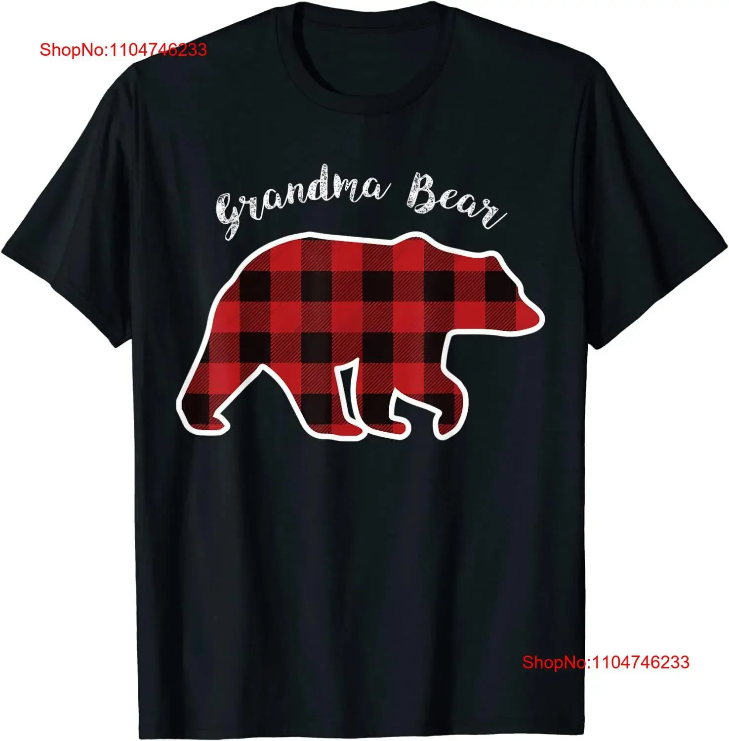 Grandma Bear Women Red Plaid Christmas Pajama T Shirt vintage Washed Comfortable fashion Stylish graphic Unisex Soft homme 
Grandma Bear Women Red Plaid Christmas Pajama T Shirt vintage Washed Comfortable fashion Stylish graphic Unisex Soft homme