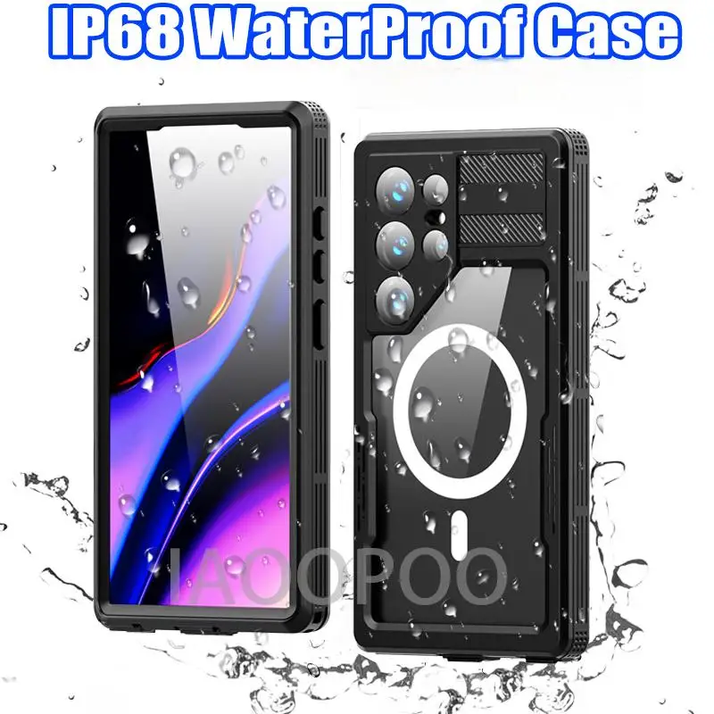 IP68 Waterproof Case For Samsung Galaxy S25 S24 Ultra Plus Diving Swim Outdoor Sports Climbing Cover Mars Magnetic Charging
IP68 Waterproof Case For Samsung Galaxy S25 S24 Ultra Plus Diving Swim Outdoor Sports Climbing Cover Mars Magnetic Charging