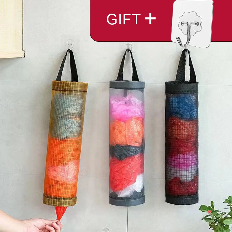 Reusable Wall-Mount Mesh Storage Organizer Grey Plastic Bag Dispenser for Kitchen Trash, Recycling & Grocery Bags Hanging Pouch
Reusable Wall-Mount Mesh Storage Organizer Grey Plastic Bag Dispenser for Kitchen Trash, Recycling & Grocery Bags Hanging Pouch