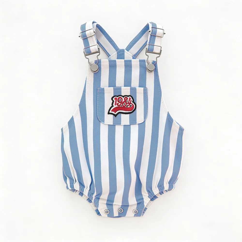 Summer Sleeveless Overalls for Infant Stripe Baby Romper High Quality Bodysuit with Adjustable Straps
Summer Sleeveless Overalls for Infant Stripe Baby Romper High Quality Bodysuit with Adjustable Straps