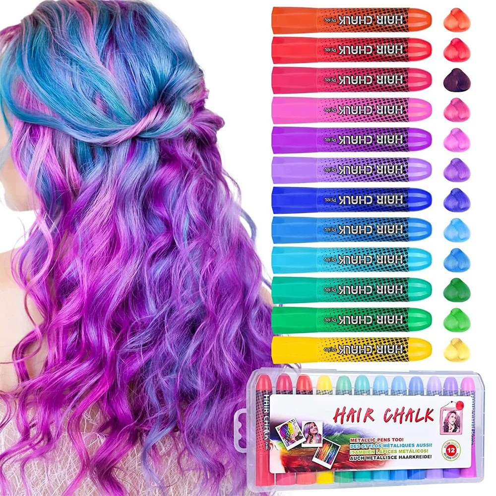 Моющаяся меловая краска для волос, 12 шт., временная краска для волос, набор для косплея на Хэллоуин, День рождения, Рождество, для самостоятельного макияжа на вечеринках
Моющаяся меловая краска для волос, 12 шт., временная краска для волос, набор для косплея на Хэллоуин, День рождения, Рождество, для самостоятельного макияжа на вечеринках