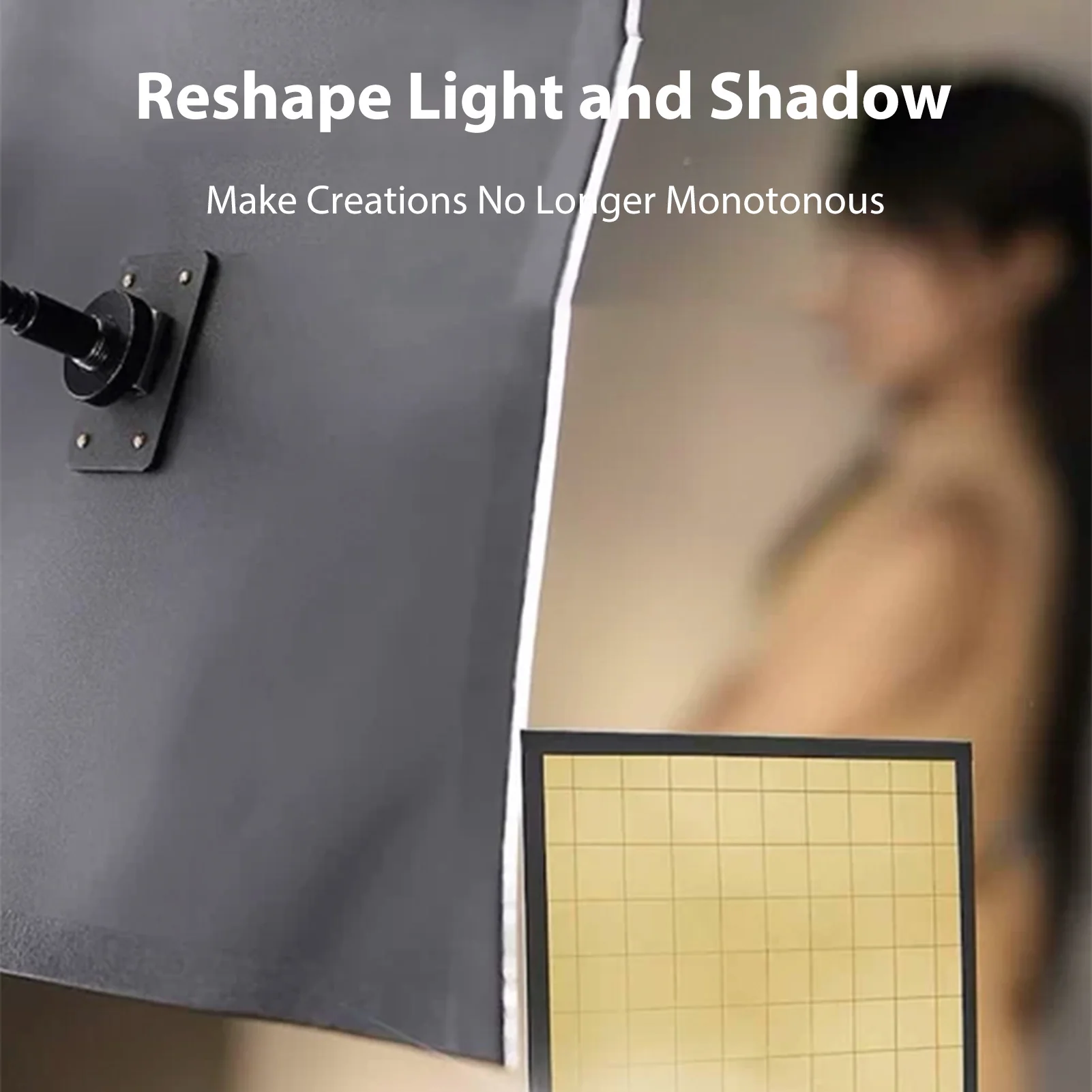 9.4 X 9.4 Inch Reflector Flexible Light Shaping Adjustable Multi-Surface Optical Flows Multi-Mirror Light Reflector
9.4 X 9.4 Inch Reflector Flexible Light Shaping Adjustable Multi-Surface Optical Flows Multi-Mirror Light Reflector