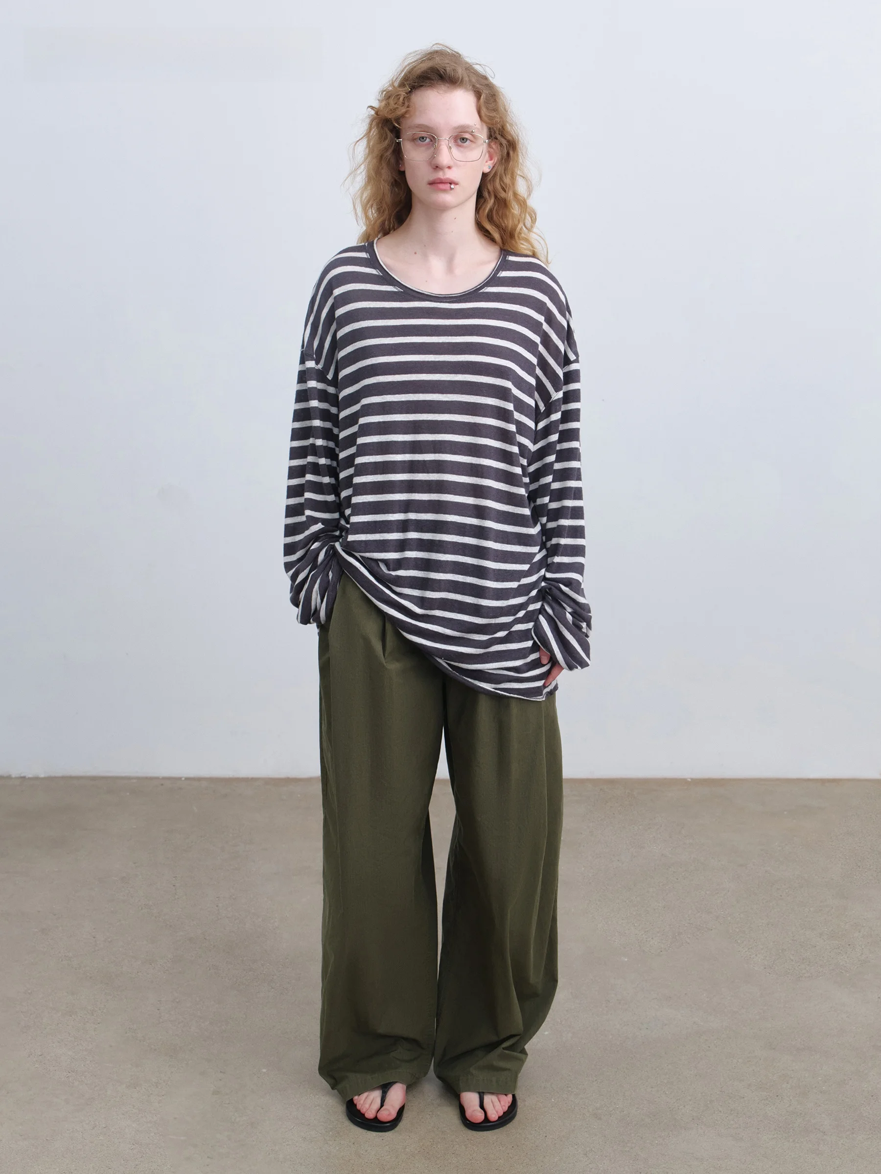 VERMO Comfortable Breathable Lightweight Loose Long Sleeve Linen Classic Striped T-Shirt Women's Spring Fashion Loose Fit
VERMO Comfortable Breathable Lightweight Loose Long Sleeve Linen Classic Striped T-Shirt Women's Spring Fashion Loose Fit