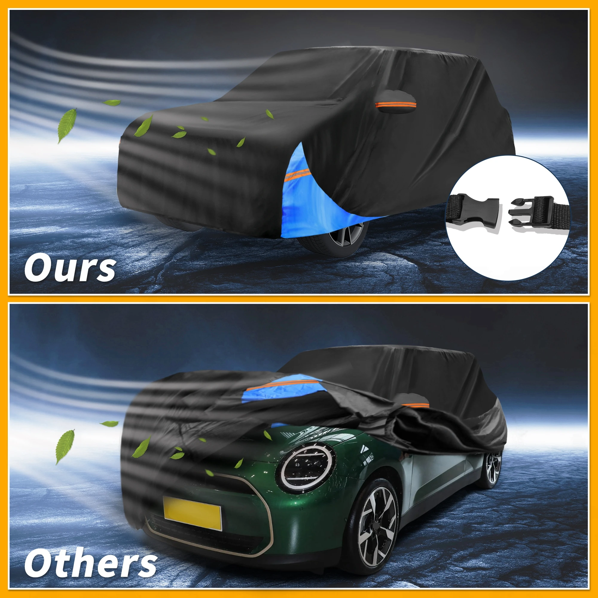 Всепогодный водонепроницаемый автомобильный чехол Motoforti — устойчивый к УФ-излучению наружный полный внешний защитный чехол для Mini Cooper 2DR 210D-PU
Всепогодный водонепроницаемый автомобильный чехол Motoforti — устойчивый к УФ-излучению наружный полный внешний защитный чехол для Mini Cooper 2DR 210D-PU