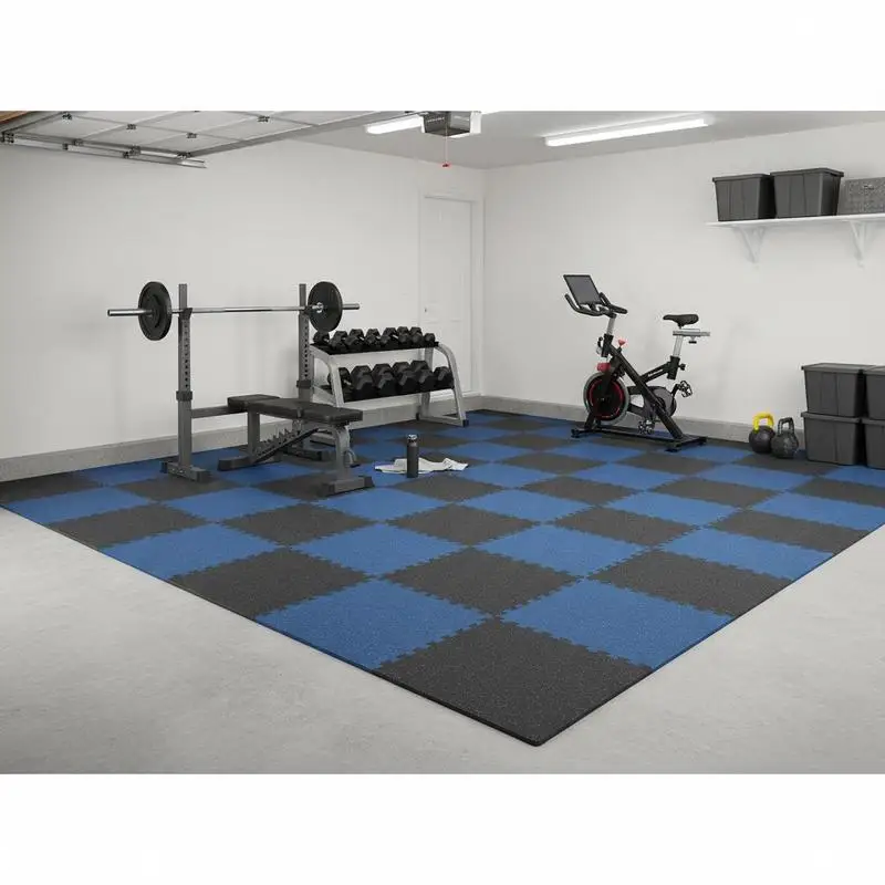 Fitness Flooring 25" x 25" x 0.56" For Home Gym, Garage, Exercise Room, 6 Tiles Rubber EVA Foam Interlocking Puzzle Mats 25
Fitness Flooring 25" x 25" x 0.56" For Home Gym, Garage, Exercise Room, 6 Tiles Rubber EVA Foam Interlocking Puzzle Mats 25
