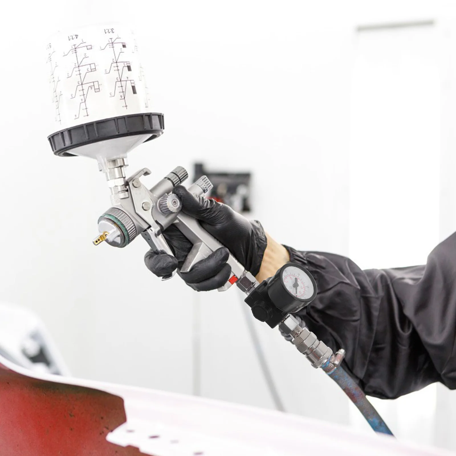 Spray Gun Accessories Compressor Adjustment Valve Air Pressure Regulator Gauge Fittings Alloy Oil-water Filter Unit
Spray Gun Accessories Compressor Adjustment Valve Air Pressure Regulator Gauge Fittings Alloy Oil-water Filter Unit