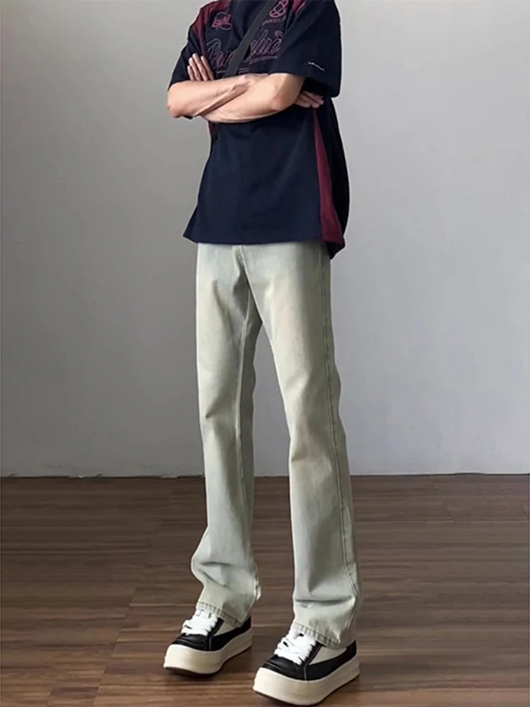 Vintage Washed Yellow Clay Colored Men's Straight Leg Slim Fit Jeans Elastic Micro Flared Pants High Street Style Youth Trend
Vintage Washed Yellow Clay Colored Men's Straight Leg Slim Fit Jeans Elastic Micro Flared Pants High Street Style Youth Trend
