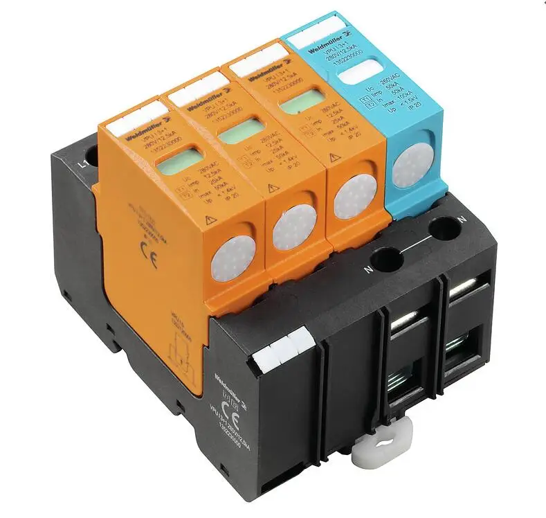 Weidmuller 1352230000 1352240000 VPU I 3+1 280V/12,5KA VPU I 3+1 280V/12,5KA Surge Voltage Arrester Low Voltage
Weidmuller 1352230000 1352240000 VPU I 3+1 280V/12,5KA VPU I 3+1 280V/12,5KA Surge Voltage Arrester Low Voltage
