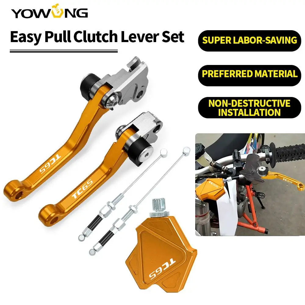 Motorcycle Accessories Aluminum Dirt Bikes Easy Pull Clutch Lever Brake Lever System For HUSQVARNA TC65 TC 65 TC-65 2017 2018
Motorcycle Accessories Aluminum Dirt Bikes Easy Pull Clutch Lever Brake Lever System For HUSQVARNA TC65 TC 65 TC-65 2017 2018