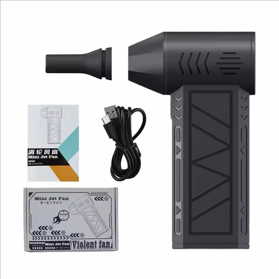 Brushless Turbo Jet Fan Compressed Air Duster Adjustable Wind Speed Turbo Violent Blower with Light Rechargeable
Brushless Turbo Jet Fan Compressed Air Duster Adjustable Wind Speed Turbo Violent Blower with Light Rechargeable