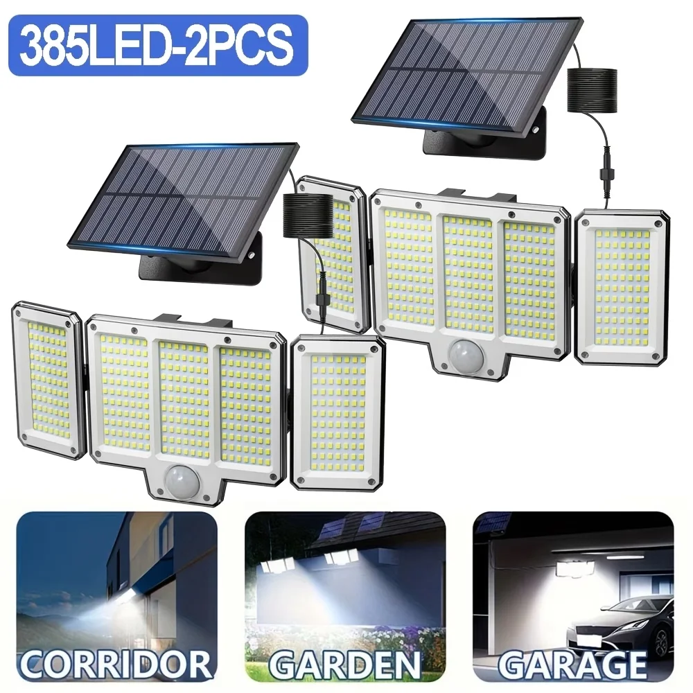 2PCS 3 Side Solar Motion Sensor Street Lamp, 3 Modes, IP65 Waterproof Split Panels Outdoor Solar Security Lamp, for Garden Yard
2PCS 3 Side Solar Motion Sensor Street Lamp, 3 Modes, IP65 Waterproof Split Panels Outdoor Solar Security Lamp, for Garden Yard