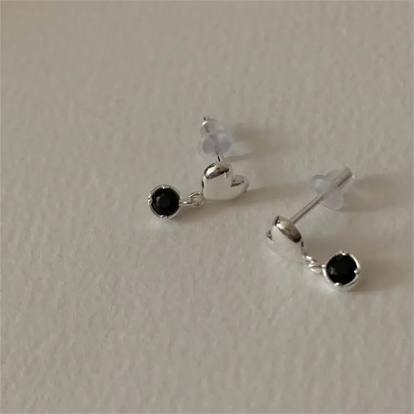 Silver 925 Earrings For Women Heart Black Zircon Stud Earrings For Girls Zircon Earrings Stud Daily Earrings For Women
Silver 925 Earrings For Women Heart Black Zircon Stud Earrings For Girls Zircon Earrings Stud Daily Earrings For Women