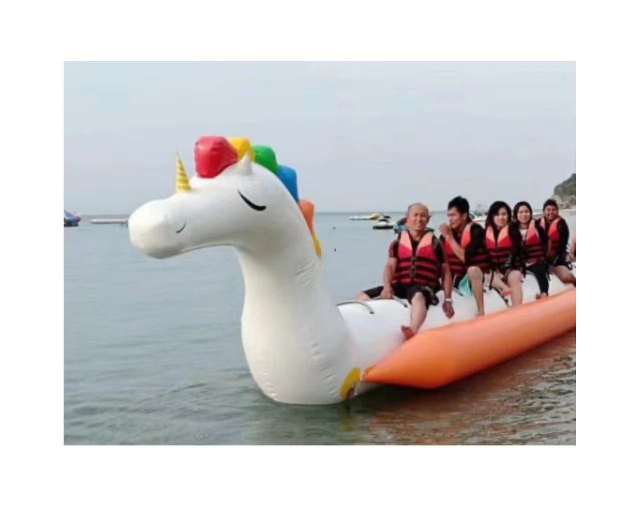 Rainbow Horse Inflatable Water Towable Tube Banana Boat Inflatable unicorn Towing for Water Sports
Rainbow Horse Inflatable Water Towable Tube Banana Boat Inflatable unicorn Towing for Water Sports