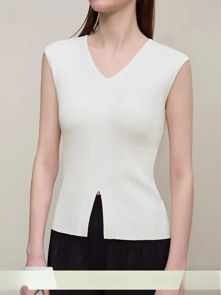 Женский вязаный свитер Slim Fit с V-образным вырезом и круглым вырезом, двусторонний, средней длины, для повседневной носки, летняя новинка
Женский вязаный свитер Slim Fit с V-образным вырезом и круглым вырезом, двусторонний, средней длины, для повседневной носки, летняя новинка