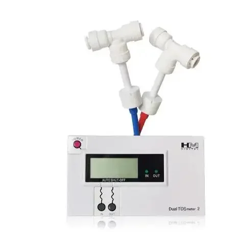 KR Commercial Dual In-Line TDS Monitor Digital Water Quality Tester TDS Meter IN/OUT Water Quality Monitor 0-9990PPM DM-2
KR Commercial Dual In-Line TDS Monitor Digital Water Quality Tester TDS Meter IN/OUT Water Quality Monitor 0-9990PPM DM-2