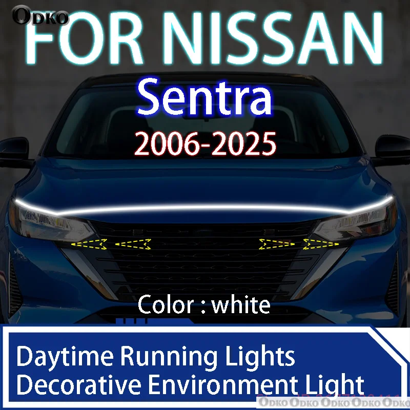 FOR Nissan SENTRA 2006-2025 Newly upgrade LED Daytime Running Light Scan Starting Car Hood DRL Guide Decorative Ambient Lamp 12V
FOR Nissan SENTRA 2006-2025 Newly upgrade LED Daytime Running Light Scan Starting Car Hood DRL Guide Decorative Ambient Lamp 12V