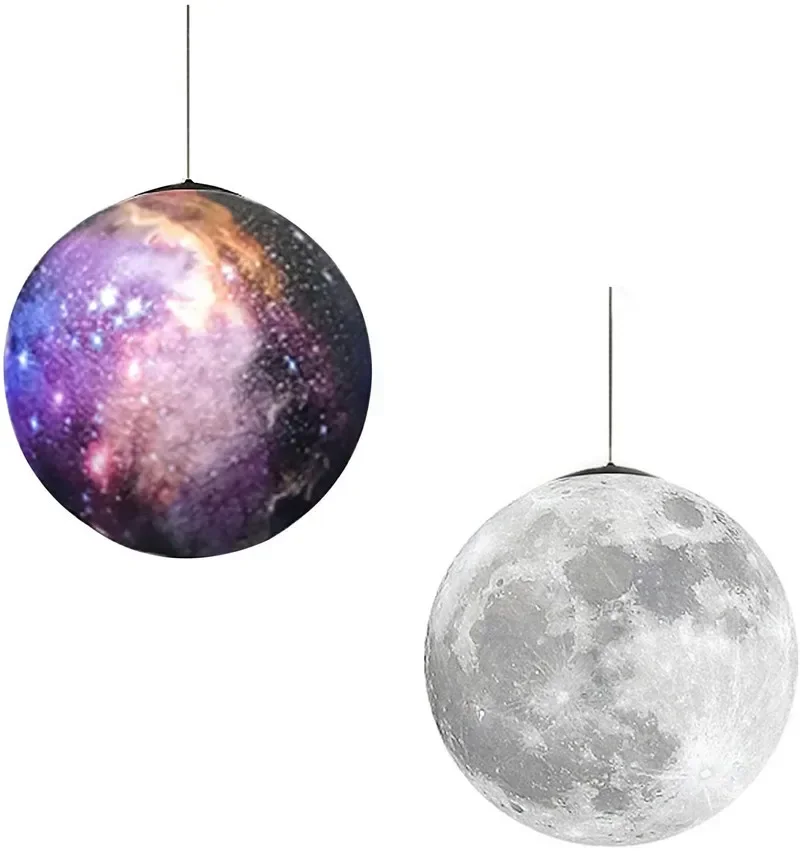 Novelty 3D Print Moon Hanging Lamp Creative Pendant Lights Atmosphere Night Light Decoration Bedroom Hall Bar Home Lightin
Novelty 3D Print Moon Hanging Lamp Creative Pendant Lights Atmosphere Night Light Decoration Bedroom Hall Bar Home Lightin