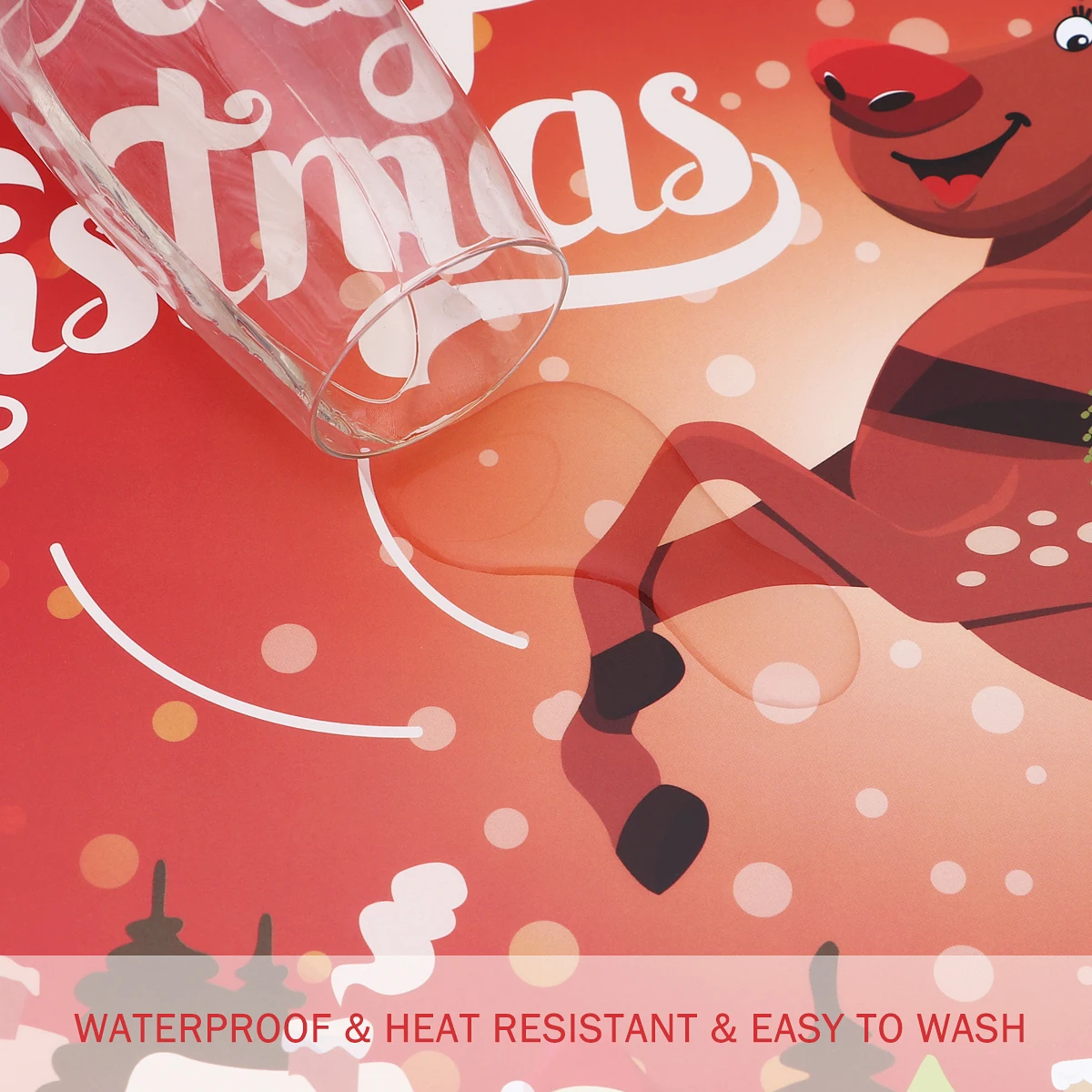 Christmas Placemats Holiday Dining Table Mats Waterproof Heat Resistant PP Material Merry Christmas Decor Placement
Christmas Placemats Holiday Dining Table Mats Waterproof Heat Resistant PP Material Merry Christmas Decor Placement