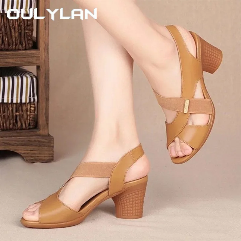 Oulylan Ladies Summer Retro Coarse Heels Elegant Vogue Comfortable Durable Sandals New Vintage Casual Outdoor Peep Toes Shoes
Oulylan Ladies Summer Retro Coarse Heels Elegant Vogue Comfortable Durable Sandals New Vintage Casual Outdoor Peep Toes Shoes