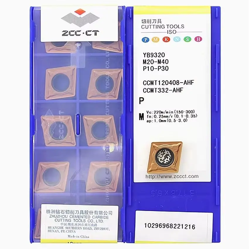 CCMT120404-AHF YB9320/CCMT120408-AHF YB9320 ZCC.CT CNC carbide inserts turning inserts For Steel, Stainless steel 10pcs/box
CCMT120404-AHF YB9320/CCMT120408-AHF YB9320 ZCC.CT CNC carbide inserts turning inserts For Steel, Stainless steel 10pcs/box