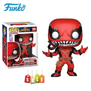 FUNKO POP 게임 Venompool #300 Venom #82 보블 헤드 모델, 소장용 장난감 피규어, 어린이 선물, 락 하단 가격