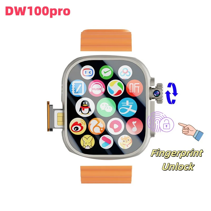 DW100pro Fingerprint Unlock Smart Watch S10 Ultra 4G Android SIM Card 2.29''AMOLED GPS WIFI Rotating Camera Google Play Store
DW100pro Fingerprint Unlock Smart Watch S10 Ultra 4G Android SIM Card 2.29''AMOLED GPS WIFI Rotating Camera Google Play Store