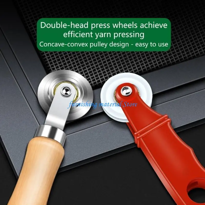 Y5GD Heavy Duty Screen Installation Tool Wooden Handle Spline Roller Rubber Hook For Insect Meshes Replacement And Repair
Y5GD Heavy Duty Screen Installation Tool Wooden Handle Spline Roller Rubber Hook For Insect Meshes Replacement And Repair