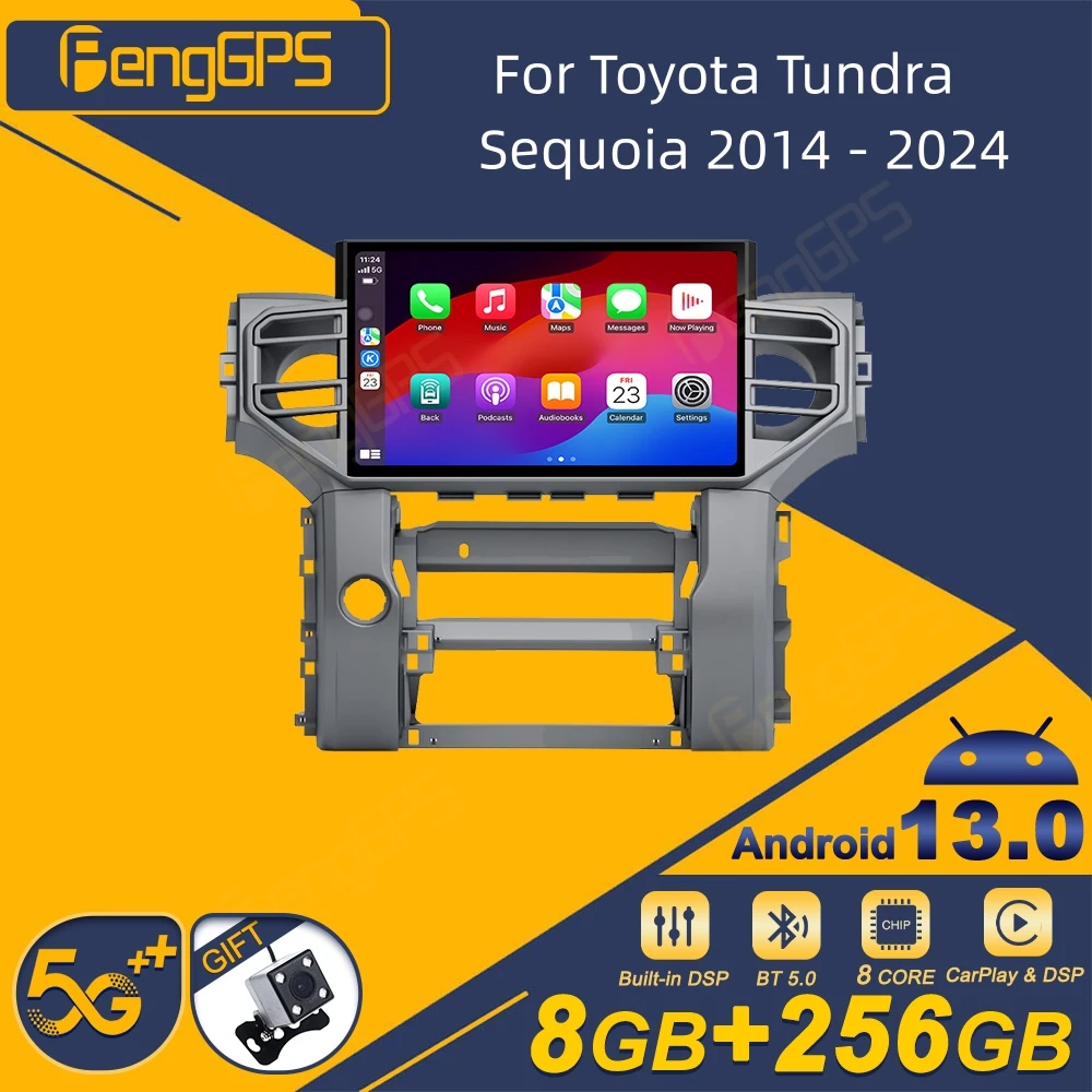 Для Toyota Tundra Sequoia 2014-2024 автомобильный радиоприемник беспроводной Carplay Android Auto интеллектуальная система мультимедийный плеер стерео GPS
Для Toyota Tundra Sequoia 2014-2024 автомобильный радиоприемник беспроводной Carplay Android Auto интеллектуальная система мультимедийный плеер стерео GPS