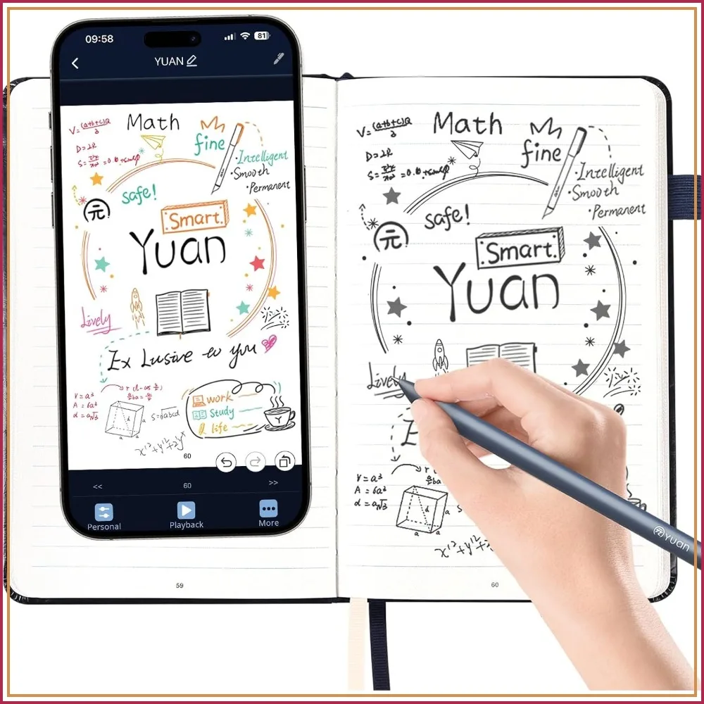 Smart Digital Notebook with Pen, Real-Time Sync to App, Save & Share Handwritten Notes for Work, School
Smart Digital Notebook with Pen, Real-Time Sync to App, Save & Share Handwritten Notes for Work, School