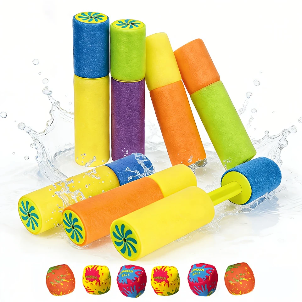 8/16Pcs Small Water Guns And Absorbent Water Balloons Toys Summer Foam WaterGun Outdoor Swimming Pool Beach Party Games Toys
8/16Pcs Small Water Guns And Absorbent Water Balloons Toys Summer Foam WaterGun Outdoor Swimming Pool Beach Party Games Toys
