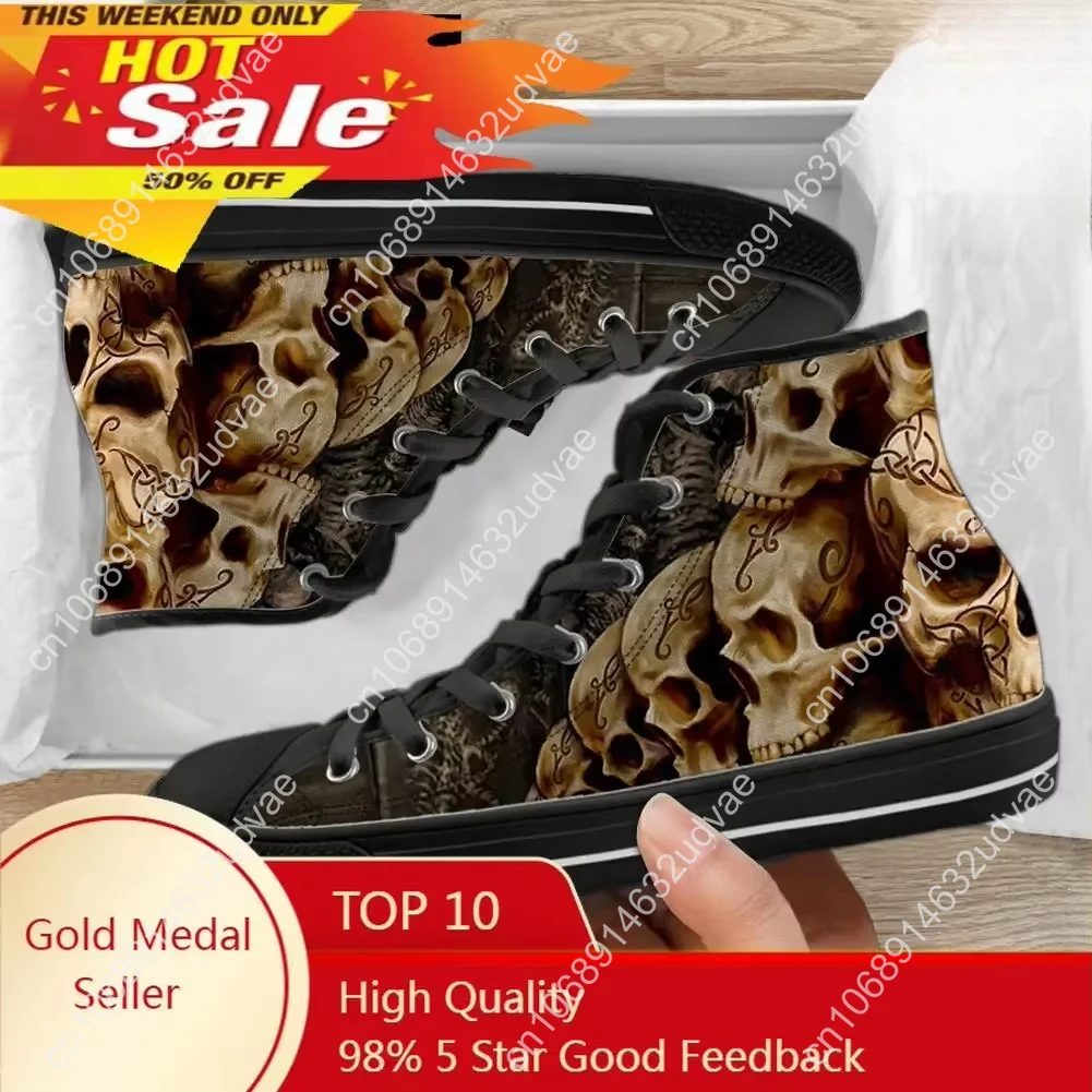 Classic High Top Canvas Shoes for Men's Punk Skull Brand Design Casual Light Vulcanized Sneakers Zapatillas Hombre
Classic High Top Canvas Shoes for Men's Punk Skull Brand Design Casual Light Vulcanized Sneakers Zapatillas Hombre