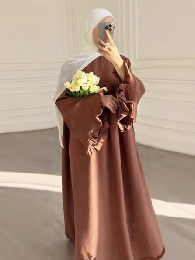 Muslim Abayas for Women Marocain Flare Sleeve Party Dress Eid Mubarak Ramadan Abaya Dubai Turkey Kaftan Islamic Clothing Robes
Muslim Abayas for Women Marocain Flare Sleeve Party Dress Eid Mubarak Ramadan Abaya Dubai Turkey Kaftan Islamic Clothing Robes