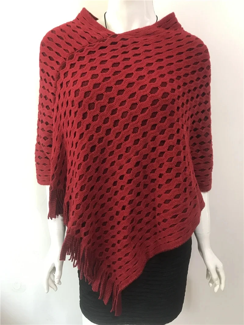 2024 Spring Autumn Loose Tassel Large Pullover Sweater Women's Versatile Coat Medium Long Cape Shawl Mesh Sweater Red
2024 Spring Autumn Loose Tassel Large Pullover Sweater Women's Versatile Coat Medium Long Cape Shawl Mesh Sweater Red
