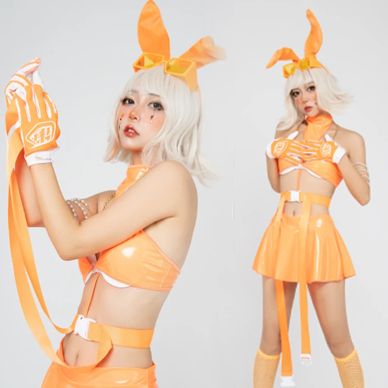 Adult Clubwear Kpop Jazz Dance Outfit Orange Cheerleading Clothes Nightclub Bar Gogo Dancer Costume Party Rave Outfit DL9988
Adult Clubwear Kpop Jazz Dance Outfit Orange Cheerleading Clothes Nightclub Bar Gogo Dancer Costume Party Rave Outfit DL9988